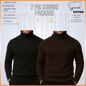𝐓𝐮𝐫𝐭𝐥𝐞 𝐍𝐞𝐜𝐤 Black - Coffe 2 Pcs Combo