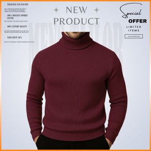 𝐓𝐮𝐫𝐭𝐥𝐞 𝐍𝐞𝐜𝐤-Maroon 1 Pcs