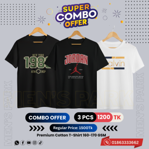 𝐓𝐮𝐫𝐭𝐥𝐞 𝐍𝐞𝐜𝐤 Black-Maroon-White 3 Pcs Combo