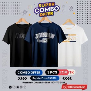 C-79 Premium Luxury Brand 3Pcs Combo T-shirt