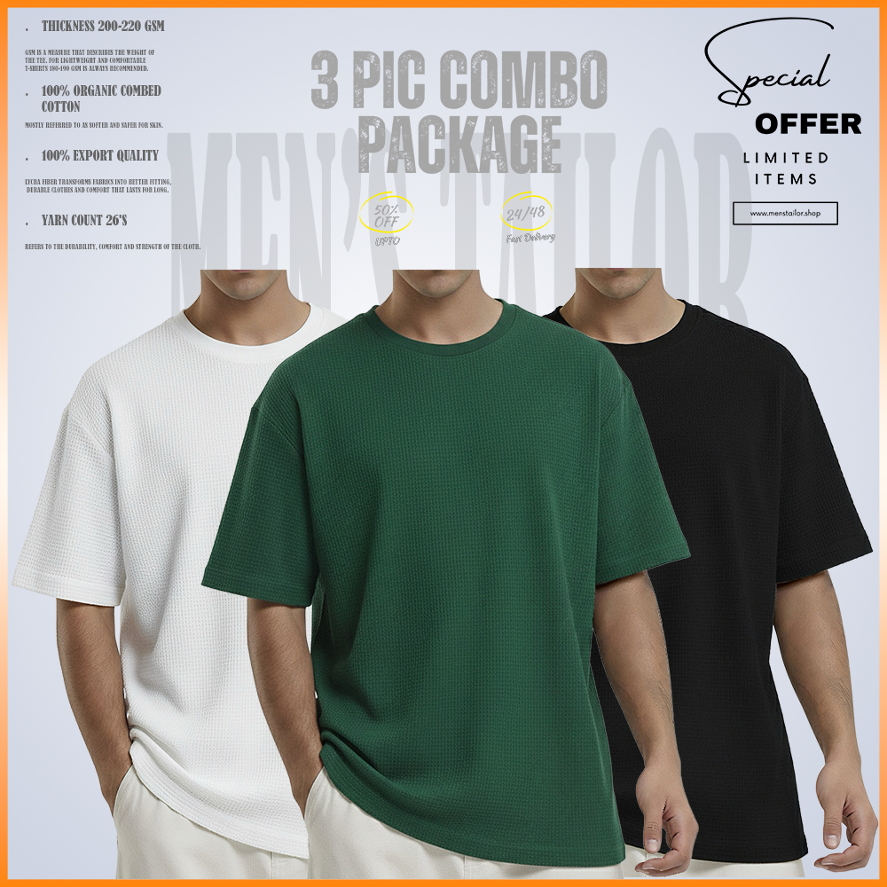 𝐖𝐚𝐟𝐟𝐥𝐞 𝐃𝐫𝐨𝐩 𝐒𝐡𝐨𝐮𝐥𝐝𝐞𝐫_ 𝐅𝐫𝐞𝐞 𝐃𝐞𝐥𝐢𝐯𝐞𝐫𝐲_ 3 pic Combo Offer 200+ GSM_ 𝑪𝒐𝒕𝒕𝒐𝒏 𝒇𝒂𝒃𝒓𝒊𝒄 - White - Green - Black