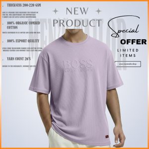 1 Pcs Premium Drop Shoulder 220+ GSM 2/2 Rib - Fabric Lavender