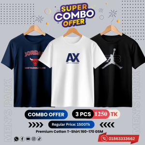 C-71 Premium Luxury Brand 3Pcs Combo T-shirt